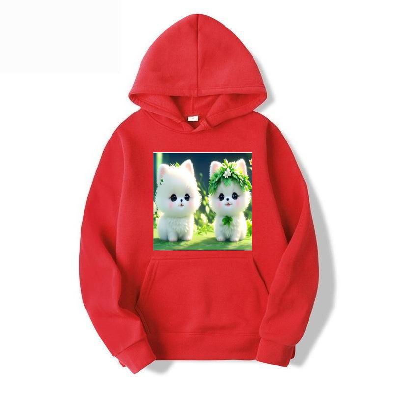 

2026 autumn and winter new trend fashionable casual women s hooded sweatshirt oversized loose hooded personalized pullover S красный