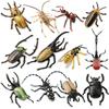 TOYMANY 12-teiliges Tierfiguren-Set, Insekten-Spielzeug-Set, Realistische Insektenmodelle, Plastikkäfer-Spielzeug, Beliebte Spielzeuge, Geburtstagsgeschenke, Weihnachten, Neu