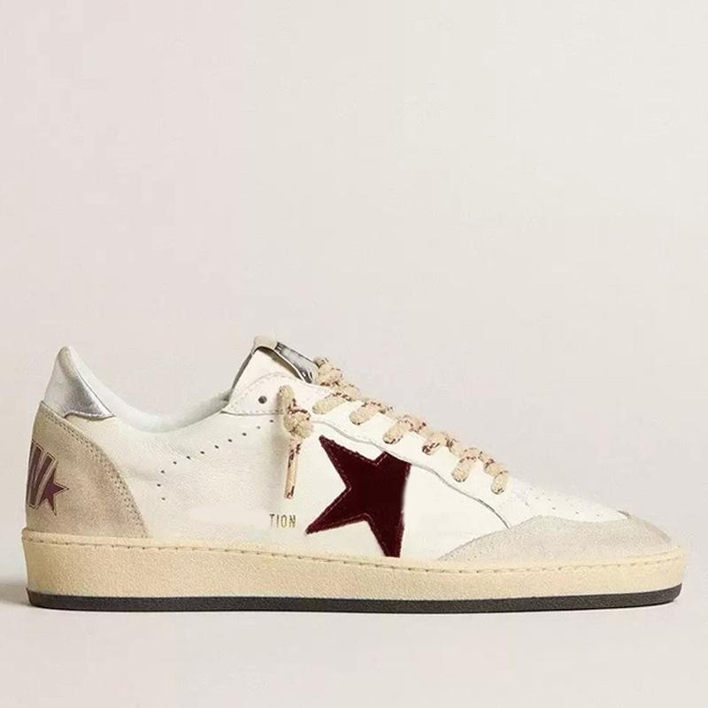 Leather Small Dirty Shoes Men's and Women's Star Shoes Dirty Shoes Casual Versatile Fashion Board Shoes White Shoes