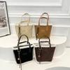 Autumn and Winter New Large-capacity Commuter Suede Splicing Casual Texture Matte Retro Shoulder Underarm Handbag