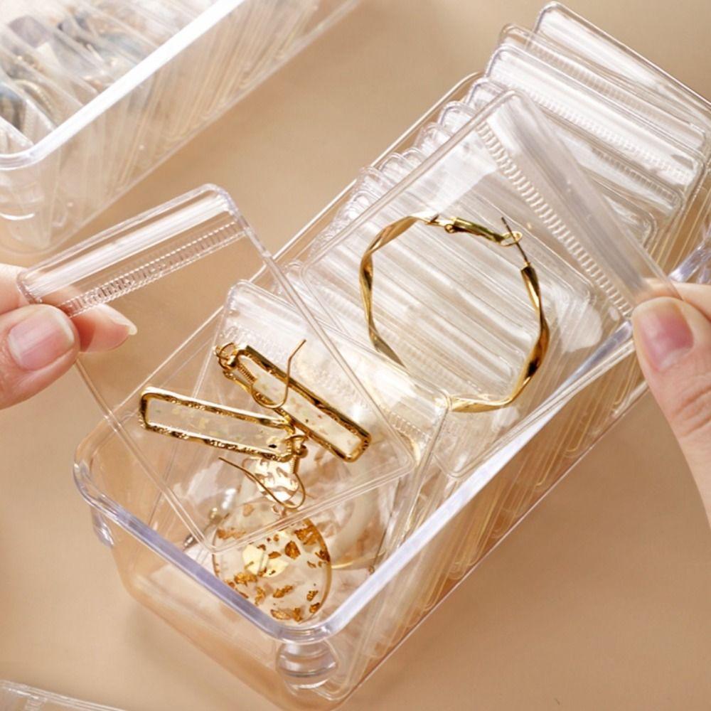 10pcs Bracelet Sealed Bag Thickened Zip Lock Pouches New PVC Zipper Bag