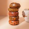 New Chinese wood rivet geometric texture bracelet simple niche personalized bracelet jewelry