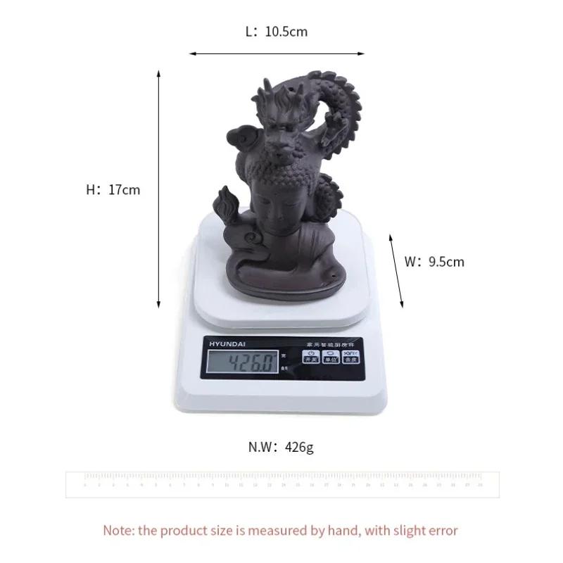 1pc Ceramic Waterfall Incense Burner, Dragon Backflow Incense Burner, Catcher Holder,Home Decor Creative Home Aromatherapy Gift