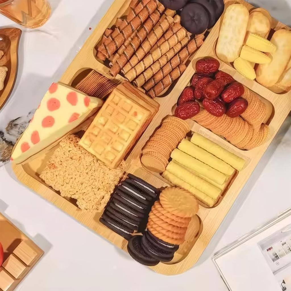 Generic Charcuterie Board With Removable Lid Serving Tray For Cheese Snacks And Housewarming Gifts