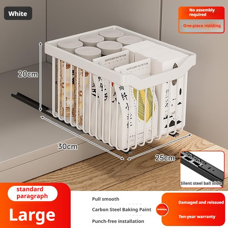 Under Sink Organizers Rack Pull Out Medicine Cabinet Layered Storage Basket Kitchen Seasoning Bowls Drawer Holder Storage Box