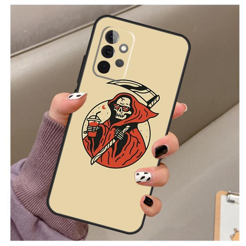 Gothic Witch Satan Case For Samsung Galaxy A33 A13 A53 A34 A54 A14 A15 A16 A26 A36 A56 A12 A32 A52 A06 A35 A55