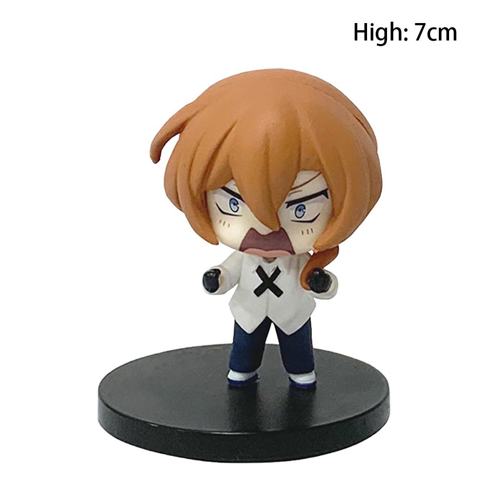 7cm Bungou Stray Dogs Anime Figure Kawaii Dazai Osamu Action Figure Cute Nakahara Chuuya Figurine PVC Collection Model Doll Toys