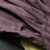 Johnature Women Vintage Jacquard Skirts Elastic Waist Purple Soft Spring Loose A-Line Skirts For Women