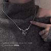 Dark Thorns Love Titanium Steel Necklace Women's Summer Ins Hip Hop Cold Wind Accessories New Clavicle Chain