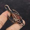 Mahogany Obsidian Pendant Copper Wire Wrapped Jewelry Gemstone Copper Pendant Handmade Wire Pendant Gift For Mother Bull Face Shape Pendant