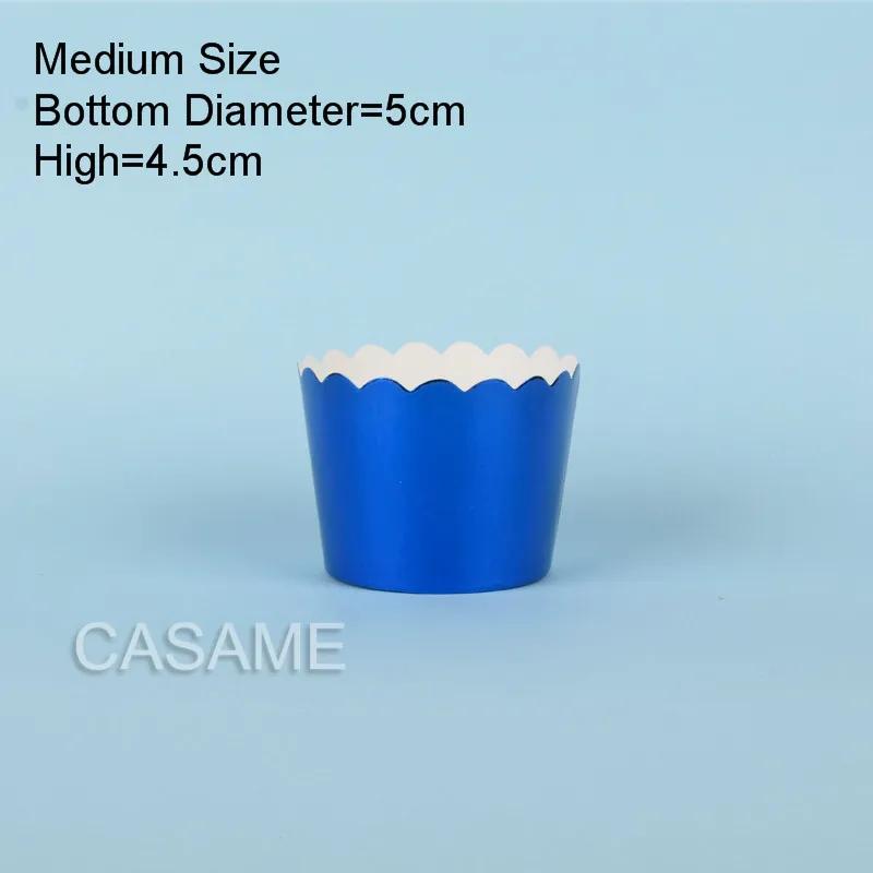25Pcs Solid Color Baking Cup,Cupcake Liners,Cake Cups Candy Cups Paper Dessert Cups Rainbow Party,Birthday Favor DIY Toppers
