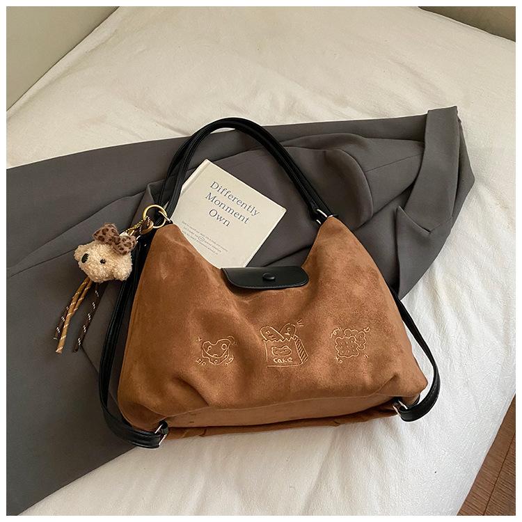 Bag Women's 2025 Autumn and Winter New Trendy Backpack Retro Travel Backpack Large Capacity Tote Bag Messenger Bag