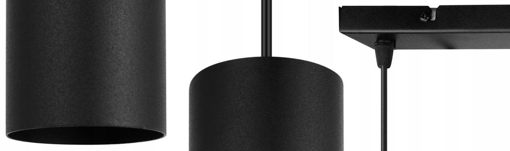 MODERNE DECKENHÄNGELEUCHTE SCHWARZE LED-LAMPE