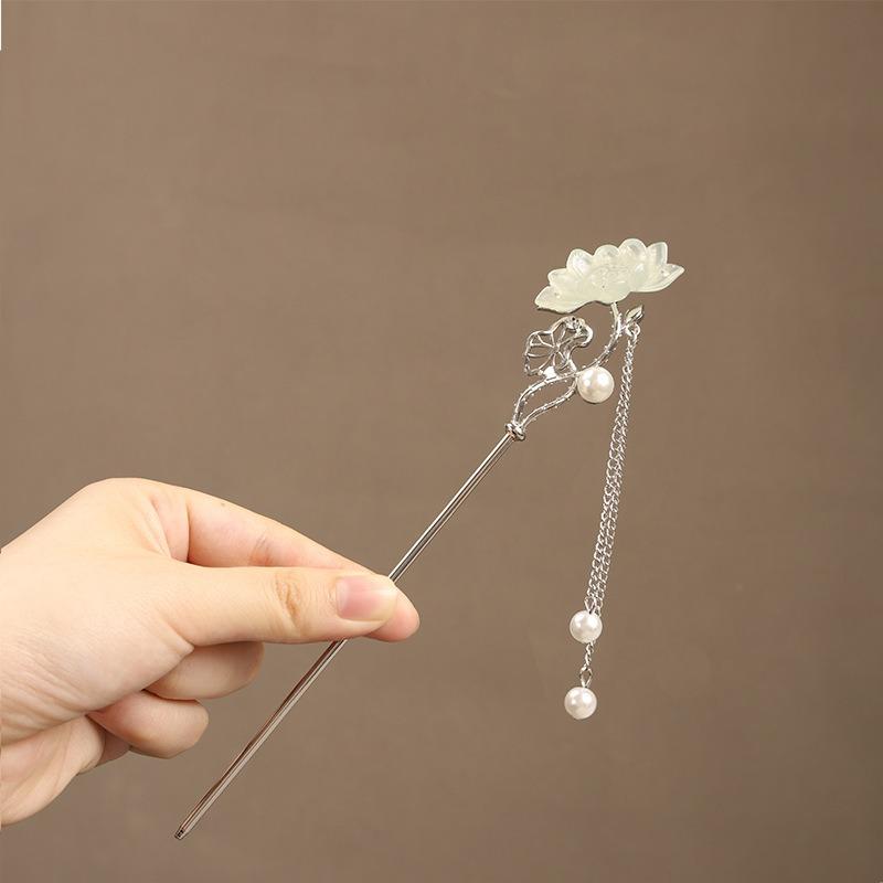 New Chinese Style High-end Elegant Women's Metal Plate Hair Hairpin High-end Banquet Cheongsam Hanfu Niche Design Accessories