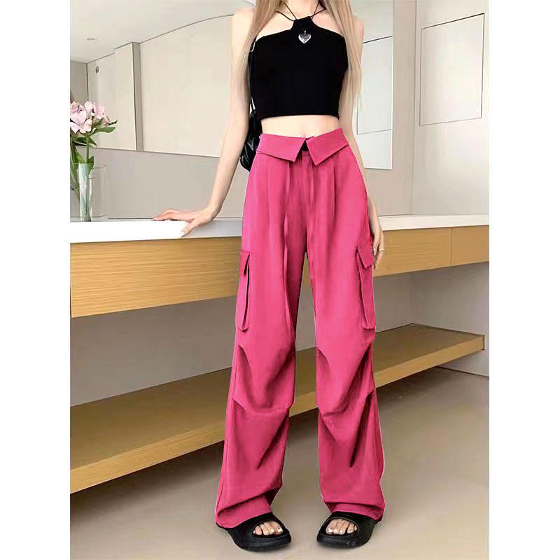 Women's Retro Multi-Pocket Wide-Leg Overalls - 2023 Loose Fit Casual Style