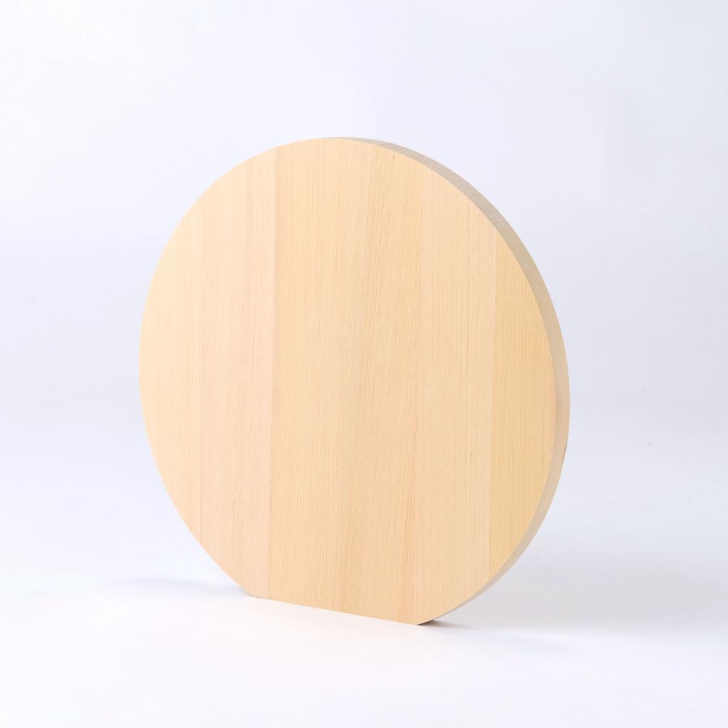Imperfect itemAomori Hiba round cutting boardround boardkamaboko shapeD shapesize S.M.Lwooden board