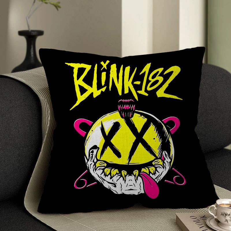 B-Blinks 182 Rock Band Cushion Cover Inches Farmhouse Decor Home Throw Pillow Covers For Couch Decorations