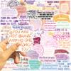 50pcs Motivational Encouragement Graffiti Stickers DIY Phone Guitar Laptop Notebook Suitcase Cup Waterproof Sticker Decals