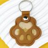 Cute Cat & Dog Fur Keychain Pendant - Creative Transparent Souvenir Gift