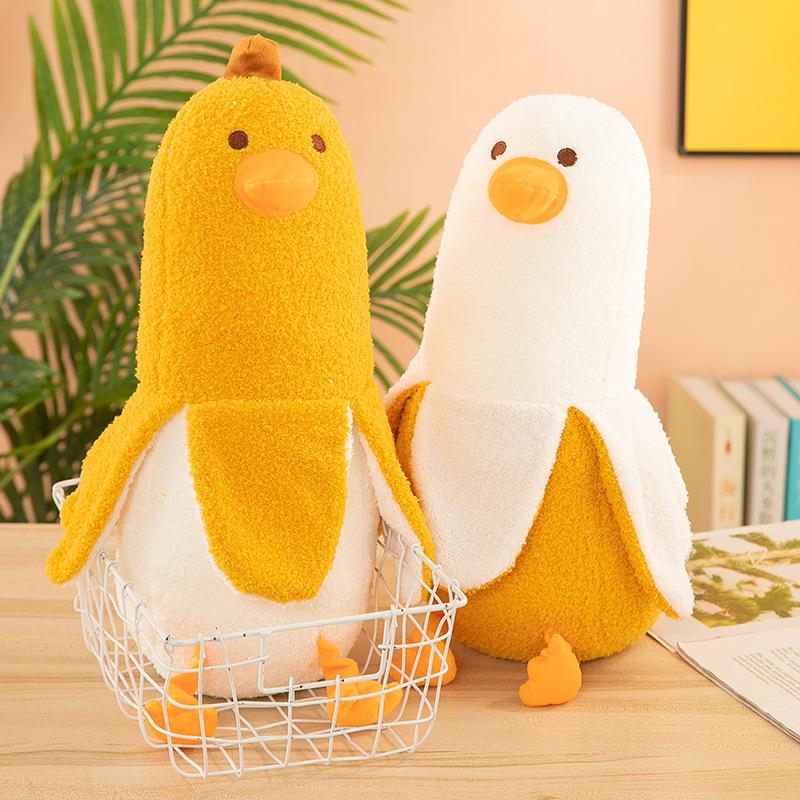 Banane Ente Plüschtier Puppe Kissen Puppe Stoffpuppe 61 Kinder Mädchen Geschenk Niedlich Schlafen Groß