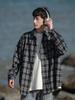 Men's Retro Plaid Long Sleeve Shirt - Spring/Autumn Casual Jacket