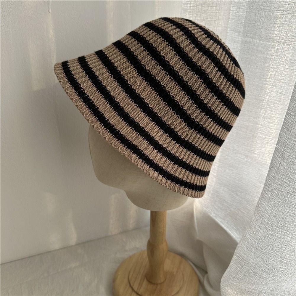 Anti-UV Fisherman's Hat Knitted Basin Hat Fashionable Artistic Versatile Hat  Girls