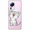 For Xiaomi 13 Lite 5G Case 13Lite Clear TPU Soft Lovely Cats Silicone Print Cover for Xiaomi Mi 13 Lite Transparent Xiaomi13Lite