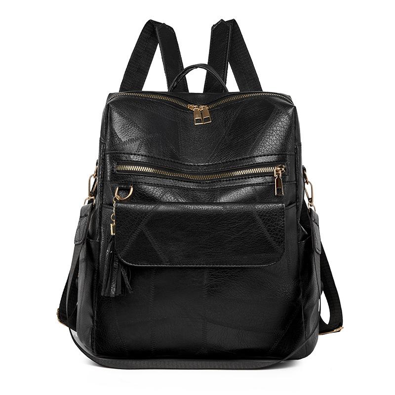 

Осенний новый рюкзак большой вместимости для женщин, популярный школьный рюкзак, модный ПУ рюкзак для путешествий