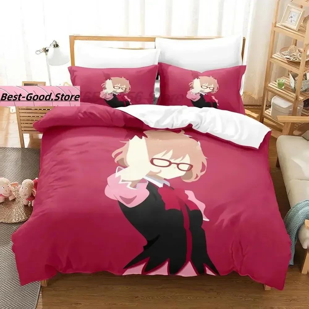 

3D conjunto de cama anime Kuriyama Mirai Printed Bed Set Duvet Cover Pillowcase Bedding Set Linen Sheet Quilt Cover Queen Size 135x200cm