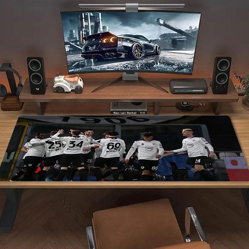 Spezia Calcio Mouse Pad, Large Gaming Desk Mat, Non-slip XXL Mousepad for Laptop & Tablet, Mini PC Playmat with Stitched Edges