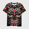 Newest Demon Samurai Mask Sakura 3D Print T shirts For Men/Women Crew Neck Short sleeve Top Fashion Oversized Punk Style T shirt