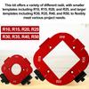 Aluminum Woodworking Radius Jig Set 2 Sizes Corner Rounding Template R10-R50 | Precision Router Guide for Cabinet Wardrobe Arc