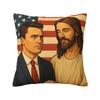 Pillow Case Charlie Kirk American Flag Polyester Pillow Cover Cute Funny Cushion Cover Pillowcases For Office Home Decorative