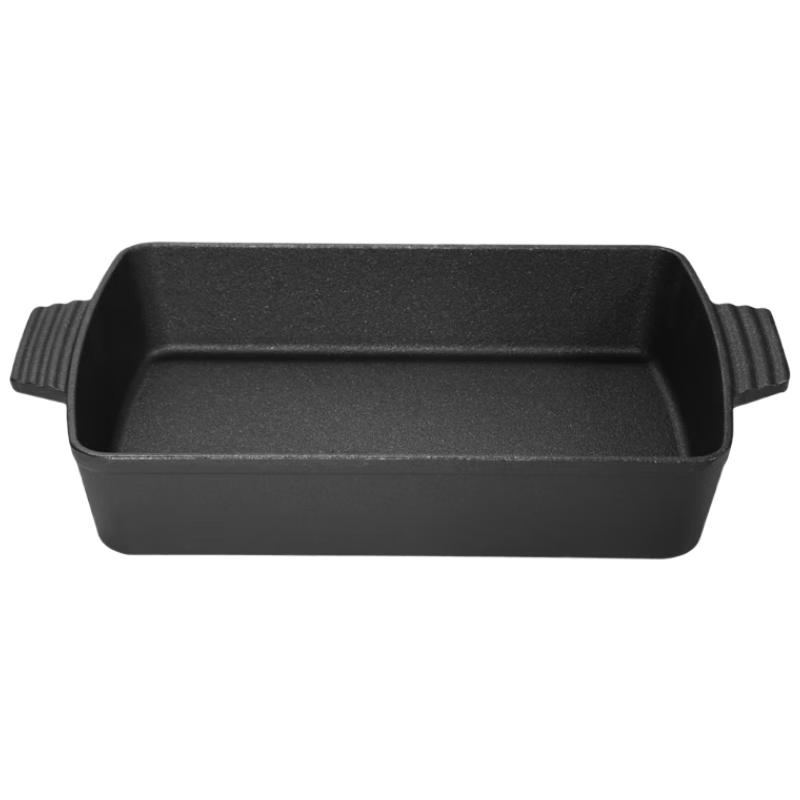 Telssida Rectangular Cast Iron Roasting & Frying Pan