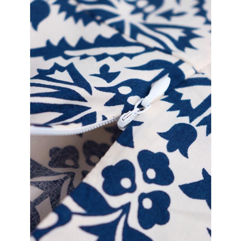 Women's Dress Spring and Summer Casual Printed Off-the-shoulder Dress