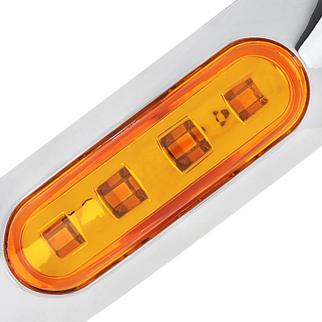 10pcs Amber DC 12V - 24V 4 LED Side Marker Indicator Lights Fit for Auto Car / Bus / Truck , Robust Car Indicator Lights