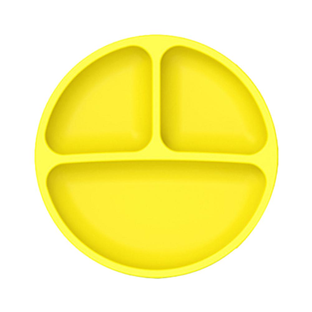 Cute Baby Infant Dining Plate Anti Slip Toddle Training Sucker Dishes Tableware