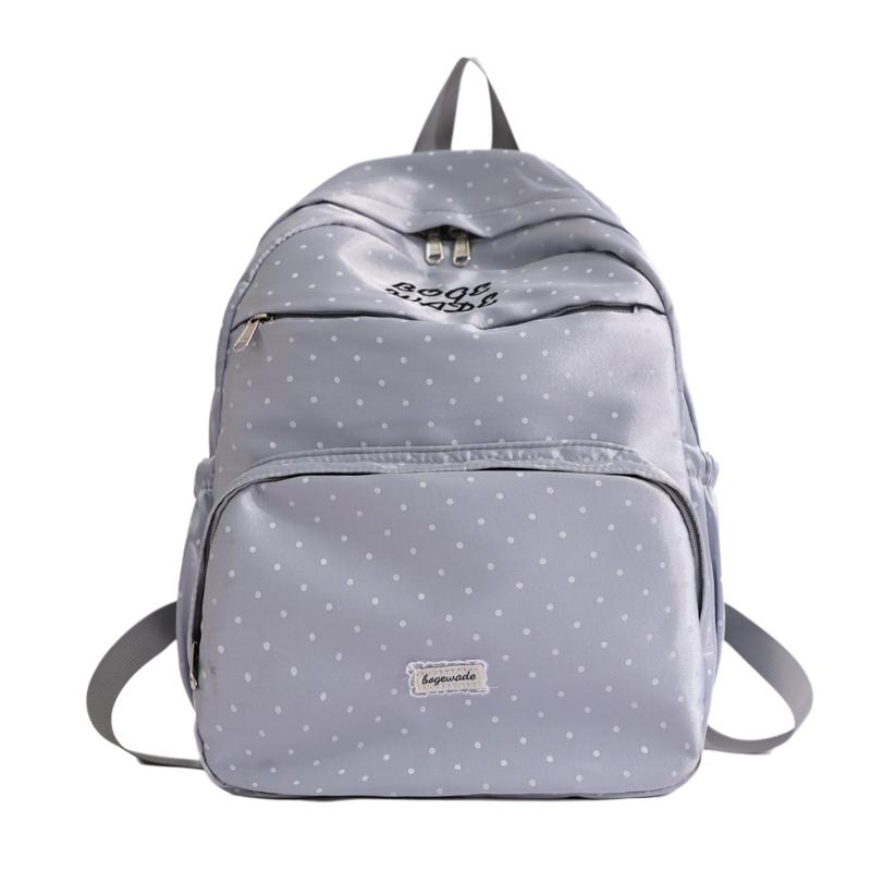 Mochila Escolar Fofa de PU com Bolso Frontal com Zíper Mochila Leve para Meninas Adolescentes Casual Diária para Viagem