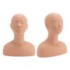 Massage Training Mannequin Head Realistic PVC Soft Half Body Massage Acupoint Practice Head Model for Salon