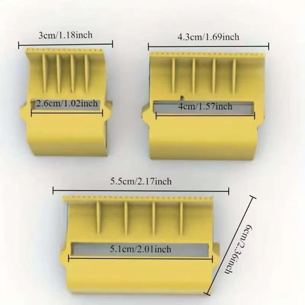 3pcs Set Multiple Widths Tape Dispenser Plastic Adhesive Tape Holder  Office School Supplies