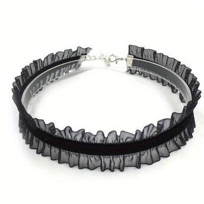 Korean Fashion Velvet Choker Necklace for Women Vintage Sexy Lace Necklace with Pendants Gothic Neck Jewelry Accessories