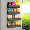 Magnetic Spice Rack Organizer For Refrigerator Magnetic Shelf For Refrigerator And Microwave Oven Metal Kitchen Organizer For S