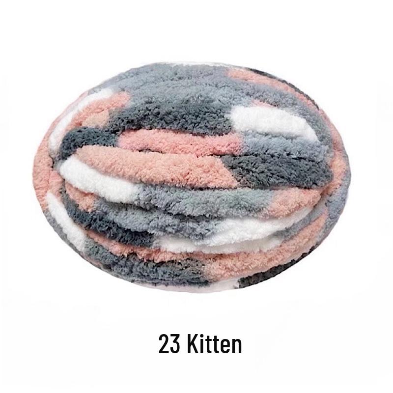 Robustní vlněná příze DIY sada: Ledový bar deka, šála, pelíšek pro kočku, čepice, podložka, kočičí ocas, materiály pro ruční pletení