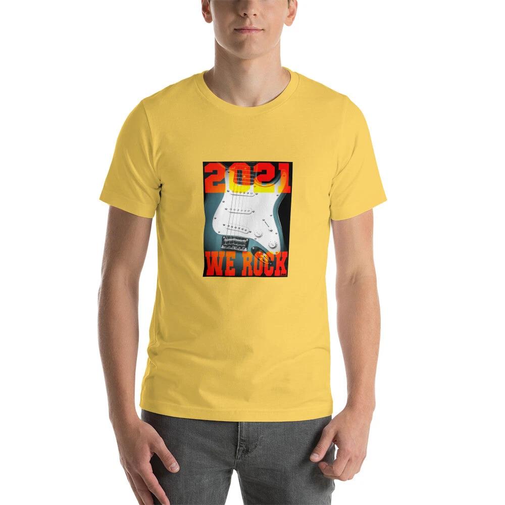 E2K 2021 we rock Unisex T-Shirt rock and roll music musician guitar guitars 2XL
