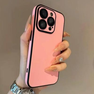 Luxury Matte Cortex Phone Case For iPhone 17 Pro 11 12 13 14 15 16 17 Pro Max Air Shockproof Lens Protection Bumper Back Cover