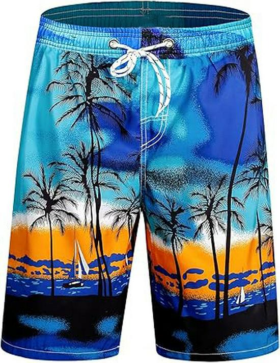 

Водонепроницаемые быстросохнущие пляжные шорты - повседневные шорты свободного кроя с широкими штанинами для лета. Extra Large синий