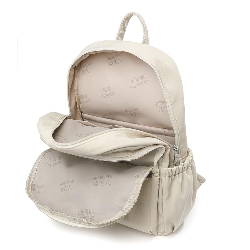 Einfarbiger Rucksack Große Kapazität Outdoor-Reisetasche Studenten Leichter Pendlerrucksack