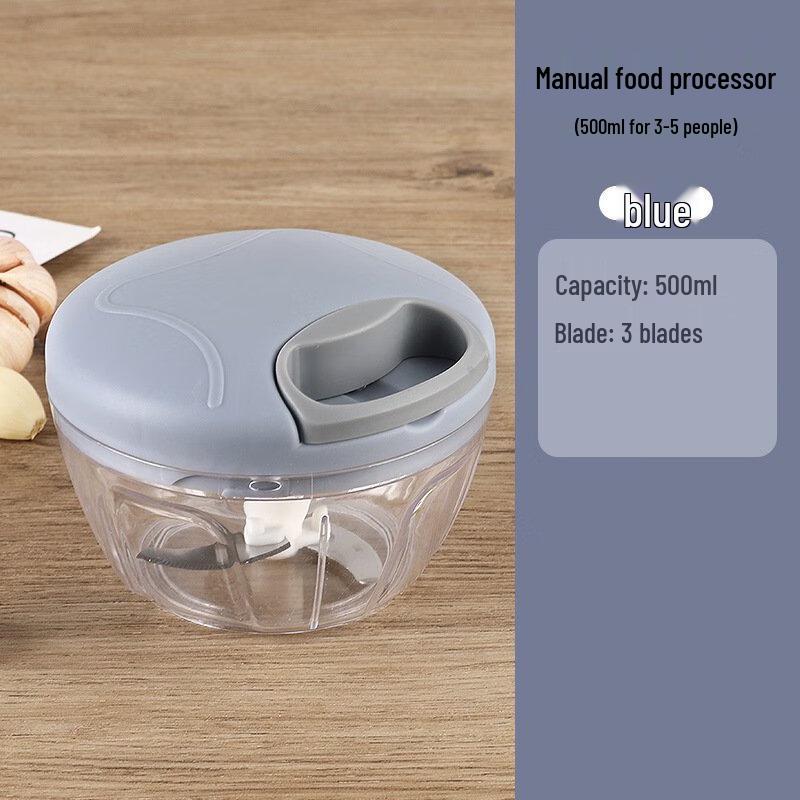 ZISIZ Hand-Pull Food Chopper & Garlic Masher