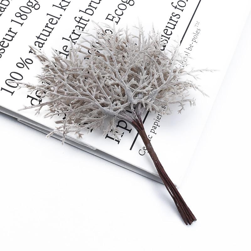 4/8pcs Artificial Plants Christmas Tree Leaves Vase Home Room Decor Wedding Party Bridal Accessories Clearance Diy Gifts Plastic