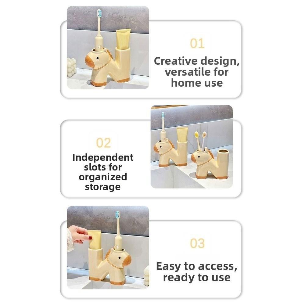 N-shaped Toothpaste Toothbrush Rack Ceramic Electric Toothbrush Stand Bathroom Accessories
